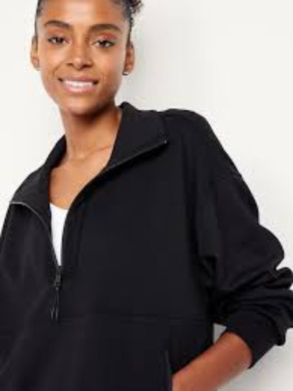 Old Navy Dynamic Fleece Half-Zip Tunic Sweatshirt